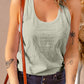 Scoop Neck Basic Solid Tank Top