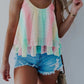 Layered Tie-dye Spaghetti Straps Tank Top