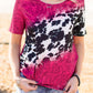 Rose Cow Paisley Mixed Prints T Shirt