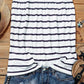 Striped Strapless Bandeau Tank