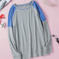 Color Block Raglan Sleeve Top