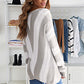 Striped Colorblock V Neck Knitted Sweater