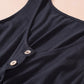 Buttons Sleeveless High Waist Mini Dress