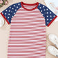 Stars and Stripes Flag Pattern T-shirt