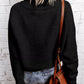 Zip Knitted High Neck Sweater
