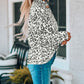 Leopard Cold Shoulder Long Sleeve Top