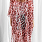 Pink Animal Print Kimono