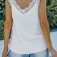 Eyelash V Neck Cami Tank Top