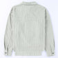 Sky Blue Raw Hem Flap Pockets Cropped Corduroy Jacket