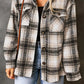 Vintage Plaid Fleece Lining Jacket
