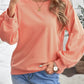Raglan Patchwork Sleeve Pullover Sweatshirt