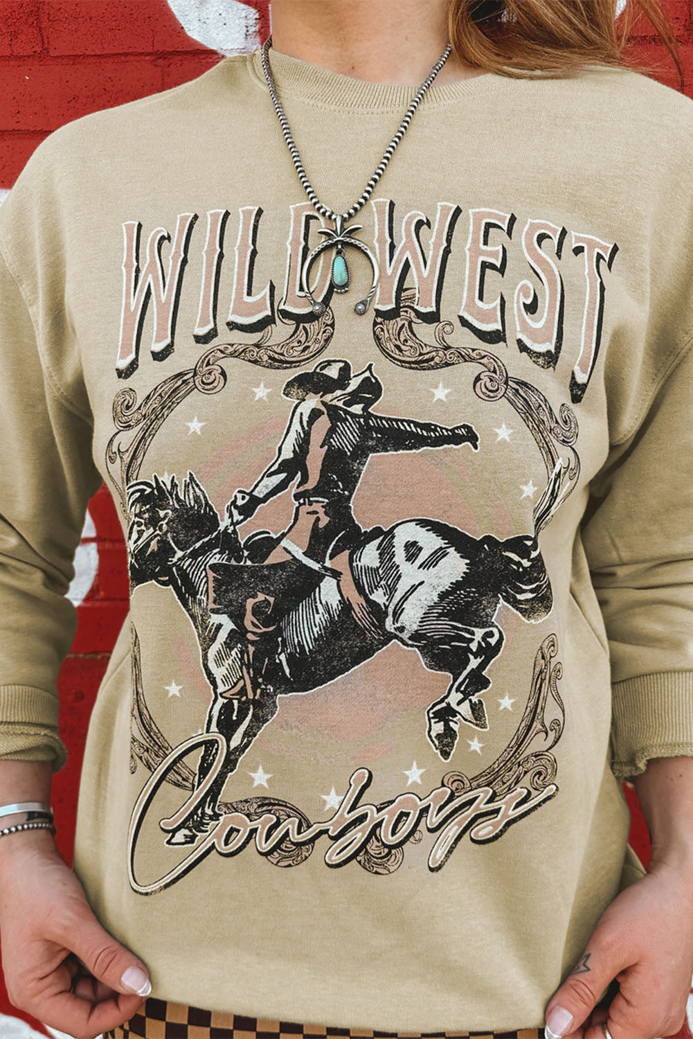 WILD WEST Rodeo Cowboy Graphic Sweatshirt