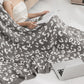 Gray Leopard Grain Knitting Blanket 127*152CM