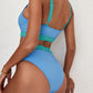 Color Block Ribbed Bikini Swimwear
