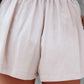 Apricot Pocketed Pleated Shorts