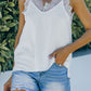 Eyelash V Neck Cami Tank Top