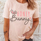 HONEY Bunny Graphic Cuffed Sleeves T-shirt