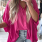 Rose Soft Oversize Dolman Shirt
