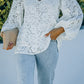 White Loose Puff Sleeve Lace Blouse
