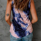 Tie-Dye Cross Front Tank Top