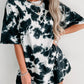 Tie-dye Round Neck Short Sleeve Top