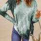 Ombre Gray Tie-dye Long Sleeve Top