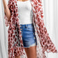 Pink Animal Print Kimono