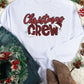 White Christmas Crew Plaid Graphic Print Pullover Sweatshirt