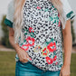 Leopard Floral Camouflage Raglan Sleeve T-shirt