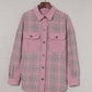 Corduroy Plaid Pattern Shacket