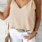 V Neck Knotted Shoulder Vest