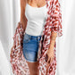Pink Animal Print Kimono