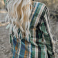 Chest Pockets Button Up Plaid Shacket