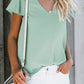 V Neck Short Sleeve Tee