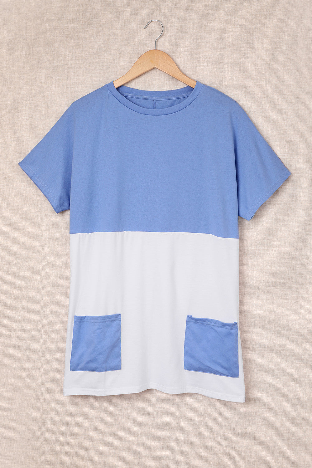 Colorblock Pocketed Mini Dress