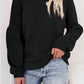 Raglan Patchwork Sleeve Pullover Sweatshirt