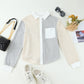 Contrast Trim Colorblock Knit Shirt