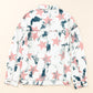White Stars Tie Dye Print Buttoned Denim Jacket