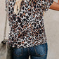 Short Sleeve Leopard Print Top