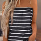 Striped Strapless Bandeau Tank