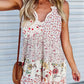 Floral Ruffled Spaghetti Strap Mini Dress