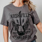 Gray NASHVILLE MUSIC CITY Graphic Tee