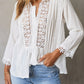 White Sweet Mary Crochet Lace Top