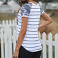 Striped Pocketed Patch Tee