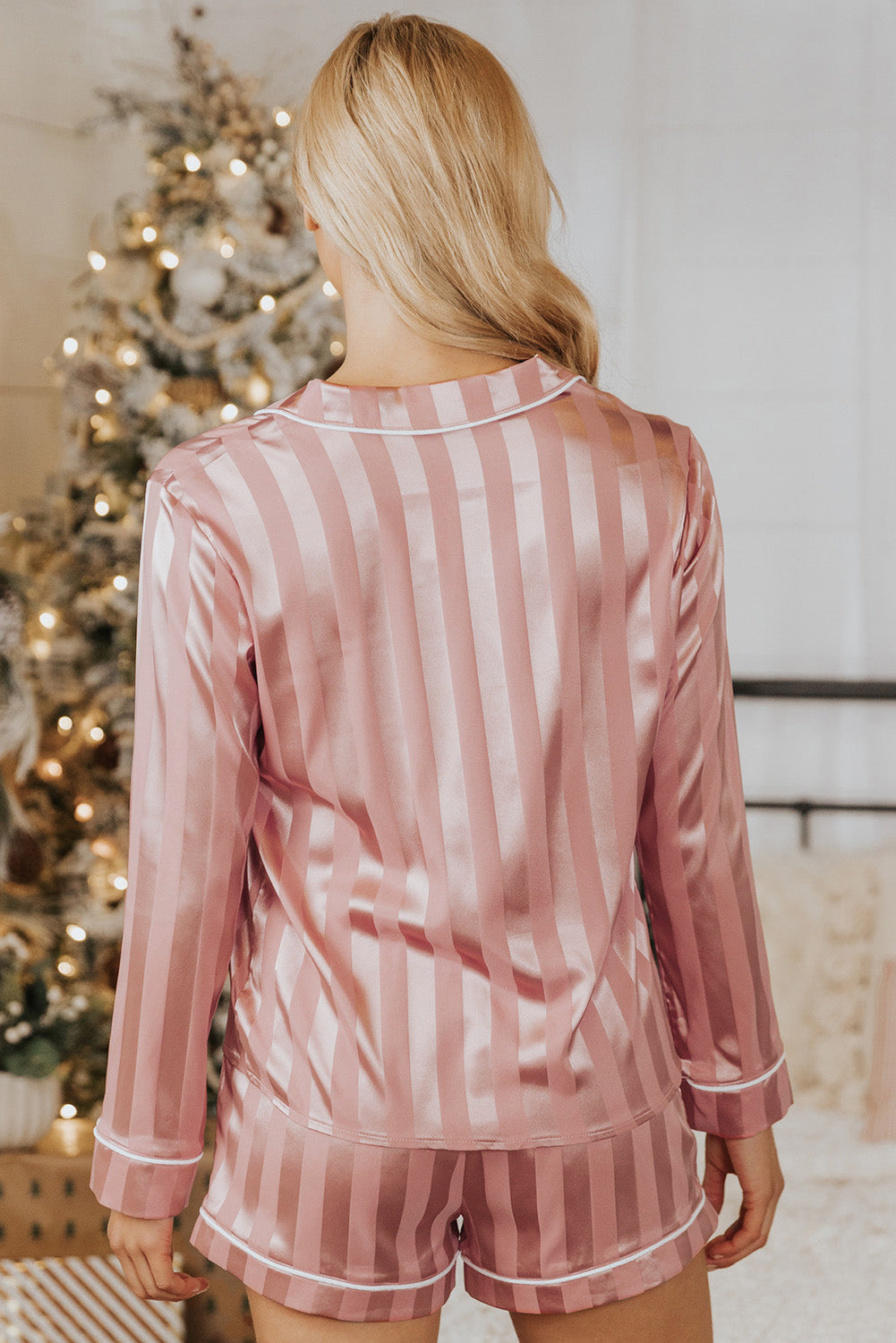 Shirt and Drawstring Shorts Lounge Set