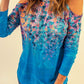 Floral Print Cold Shoulder Top