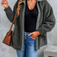 Corduroy Trim Elbow Patch Sherpa Jacket