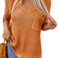 V-Neck Twist Knitted Vest Sweater