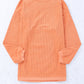 Orange Corded SPICY GIRL Graphic Sweatshirt