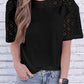 Lace Stitching Short Sleeve Tee